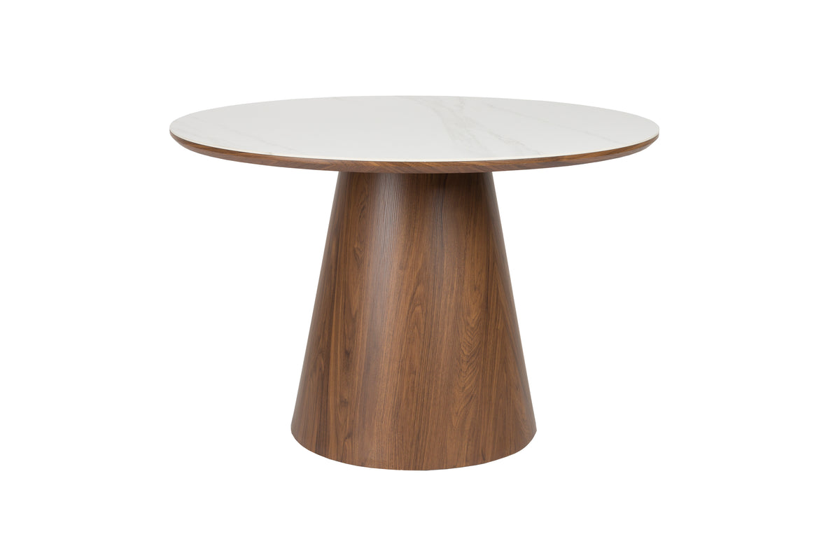 Eettafel Almira Rond Walnoot
