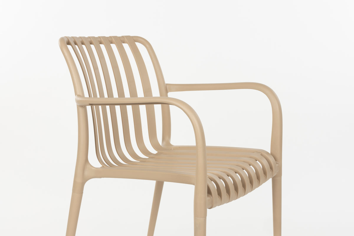 Tuinstoel Amae Beige (Set van 4)