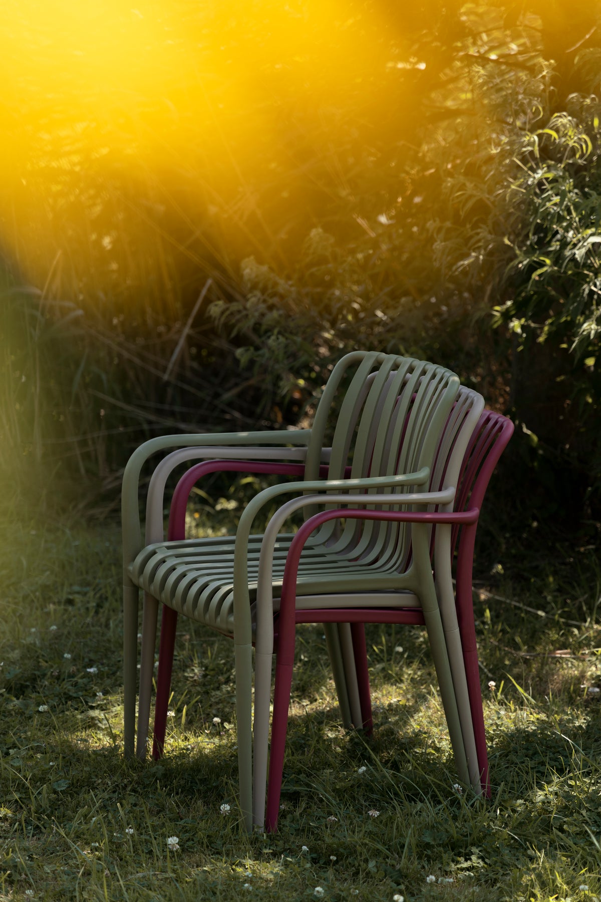 Tuinstoel Amae Beige (Set van 4)