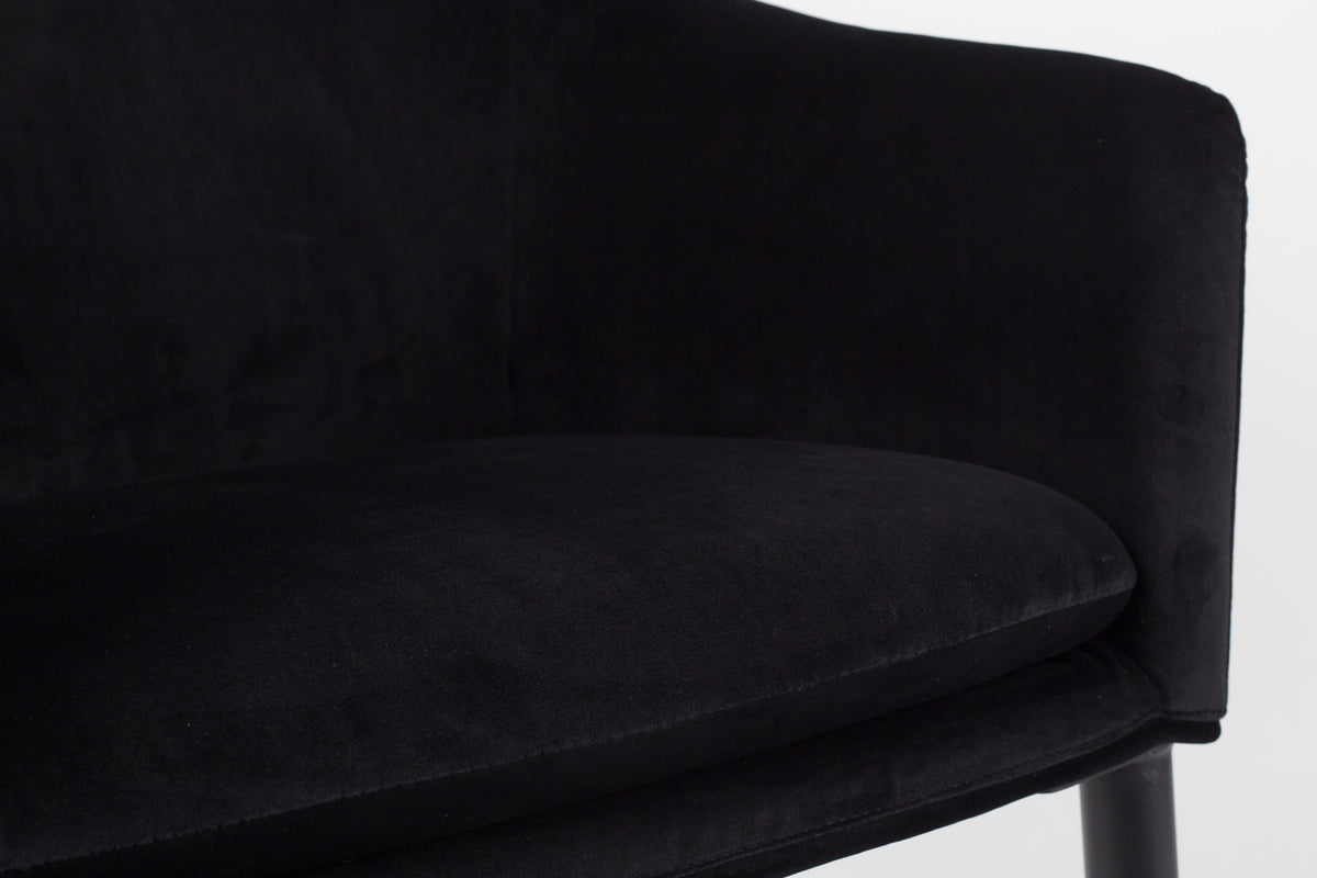 Fauteuil Catelyn Zwart