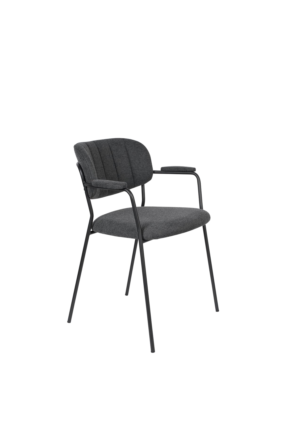 Fauteuil Jolien Zwart/ Donkergrijs