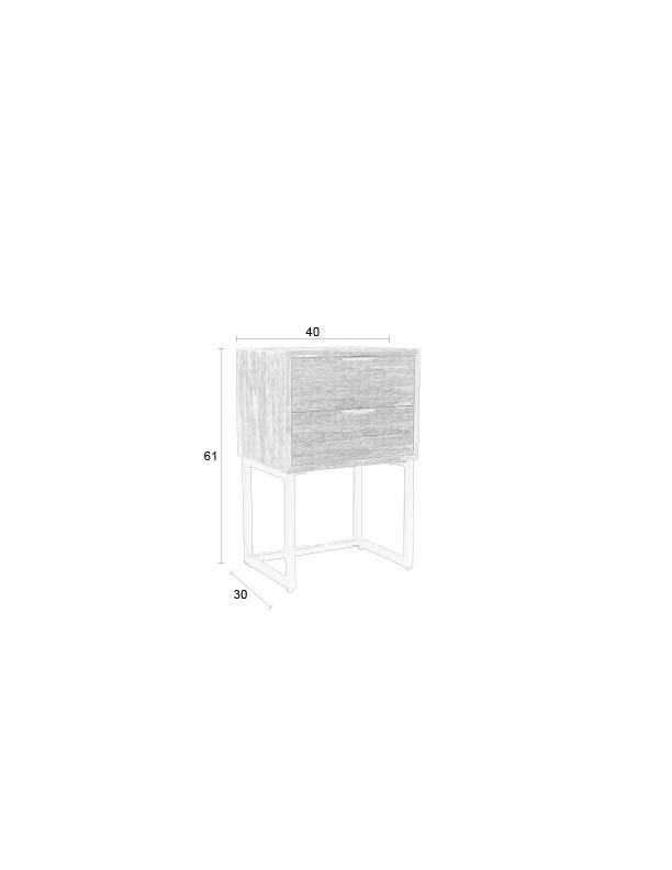 Bijzettafel / Bedstand Webster