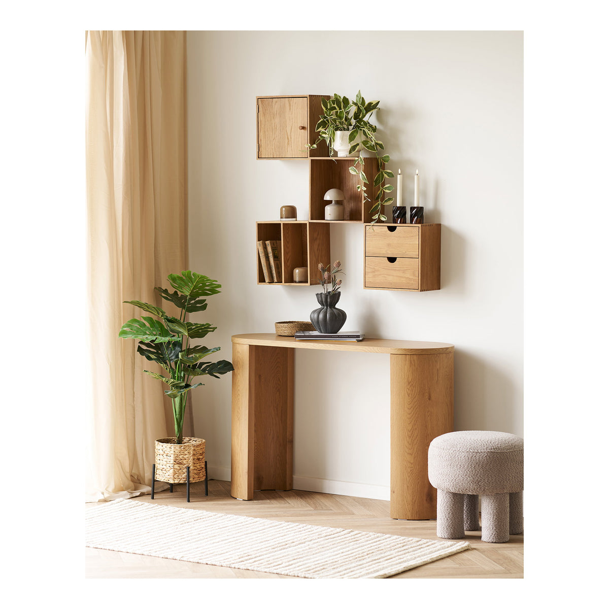 Bibione Consoletafel - naturel 38x114x75 cm