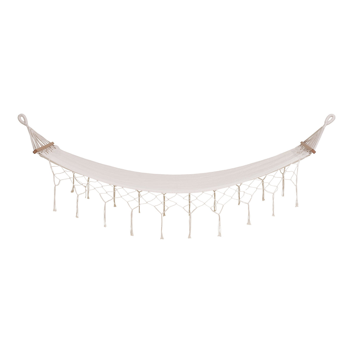 Edessa Hangmat - polyester/katoen, lariks, gebroken wit