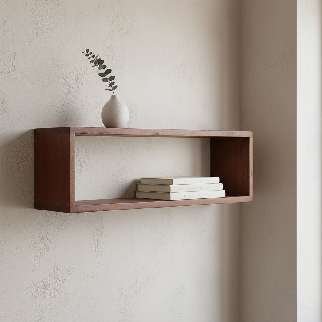 Factory Wandplank Doos - FSC-gerecycled hout - 70 x 15 x 22 cm