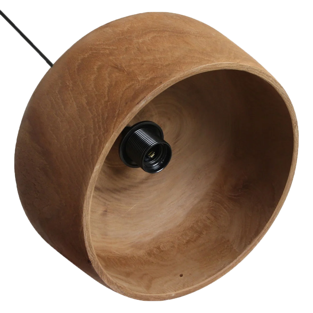 Sirocco Dome teakhouten hanglamp - Ø 30x20 cm