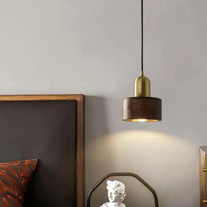 Claroo™ Marlow Walnoot Houten Plafondlamp