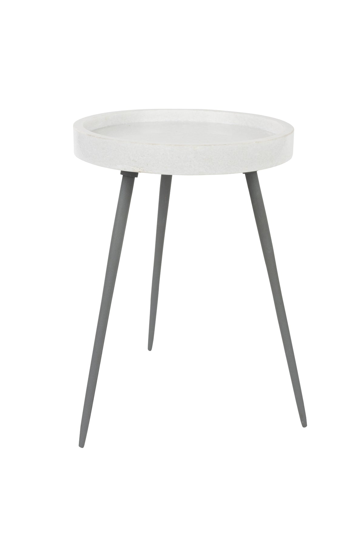 Bijzettafel Karrara  Wit