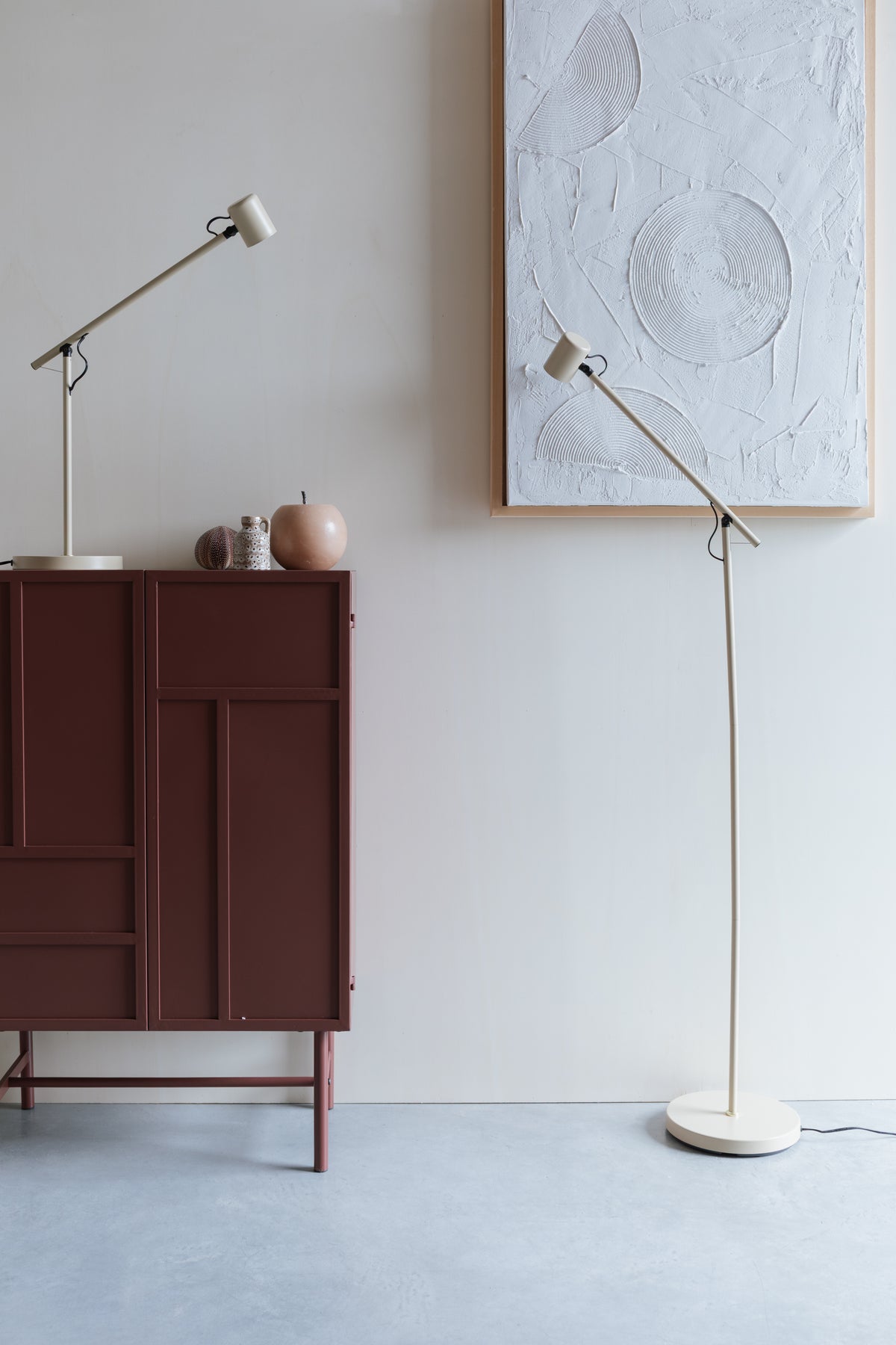 Vloerlamp Aero  Beige