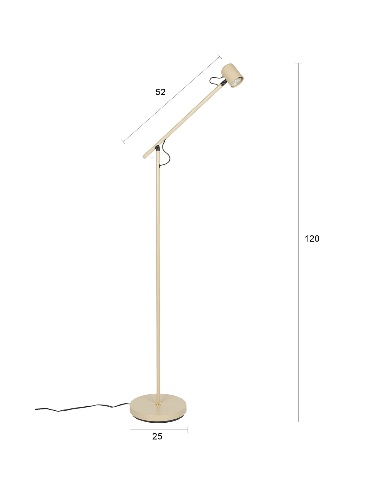 Vloerlamp Aero  Beige