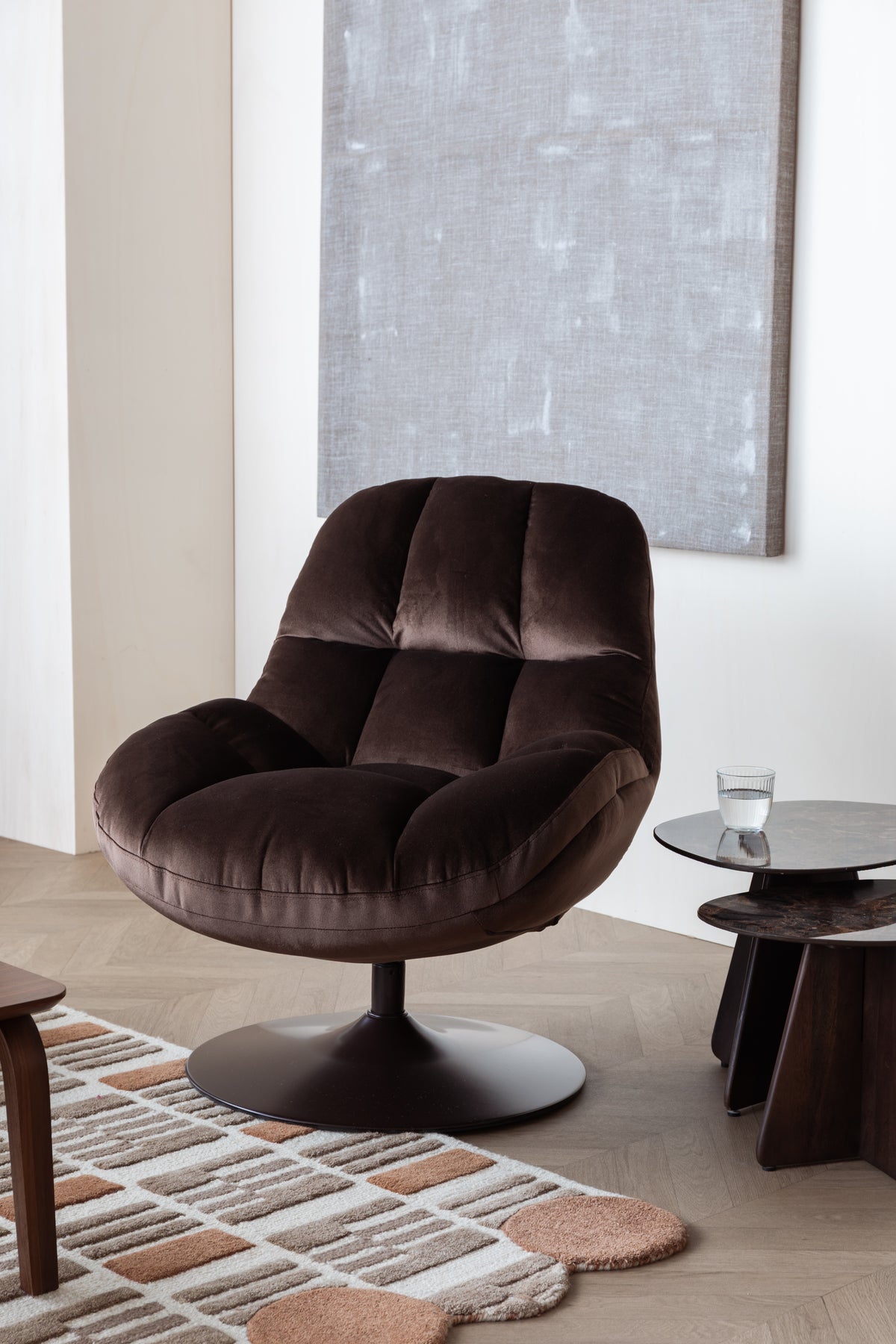 Fauteuil Beefy  Bruin