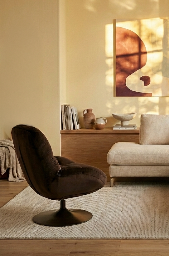 Fauteuil Beefy  Bruin