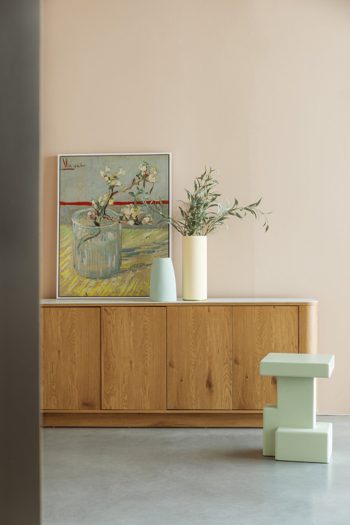 Dressoir  Hoog Almira  Eiken
