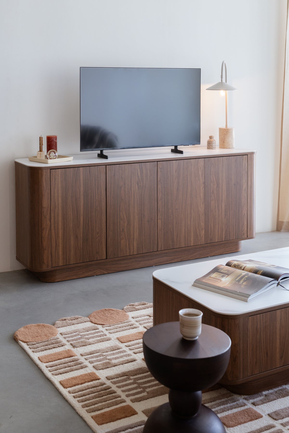 Dressoir  Hoog Almira  Walnoot
