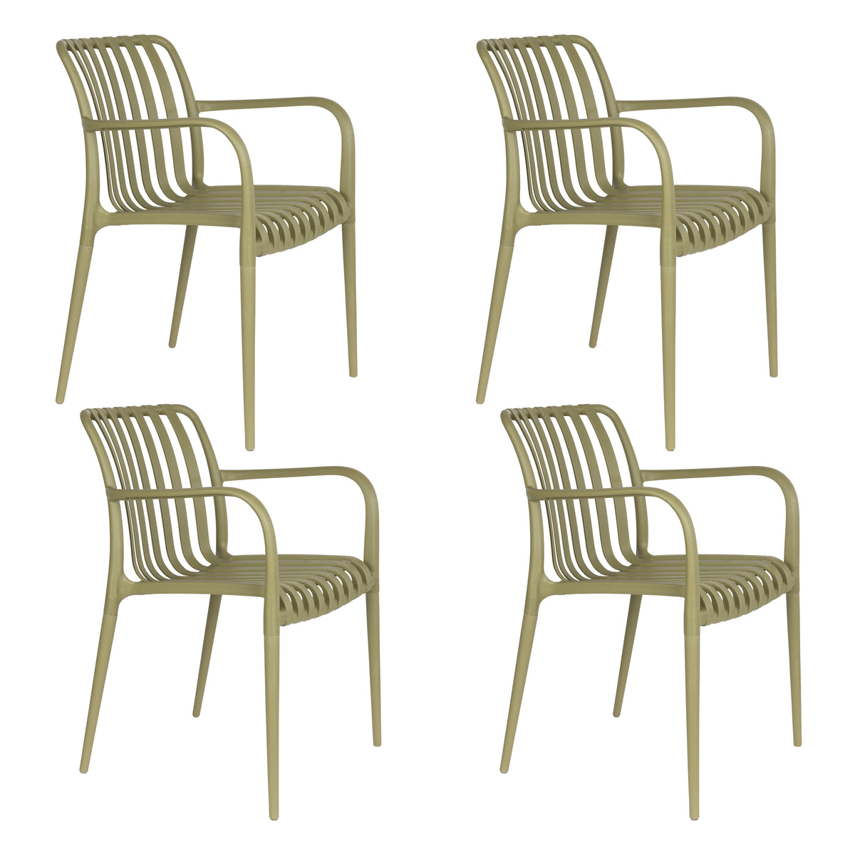 Tuinstoel Amae  Groen (Set van 4)