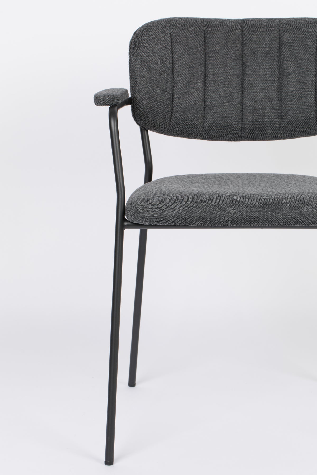 Fauteuil Jolien  Zwart/ Donkergrijs