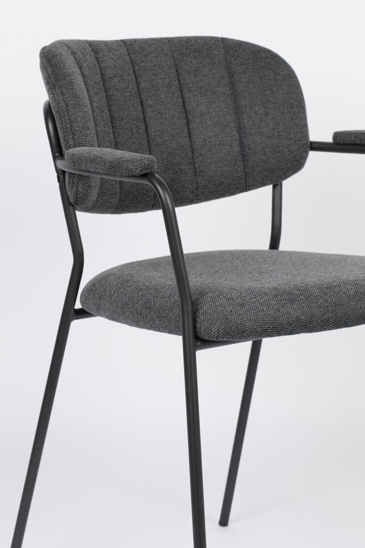 Fauteuil Jolien  Zwart/ Donkergrijs