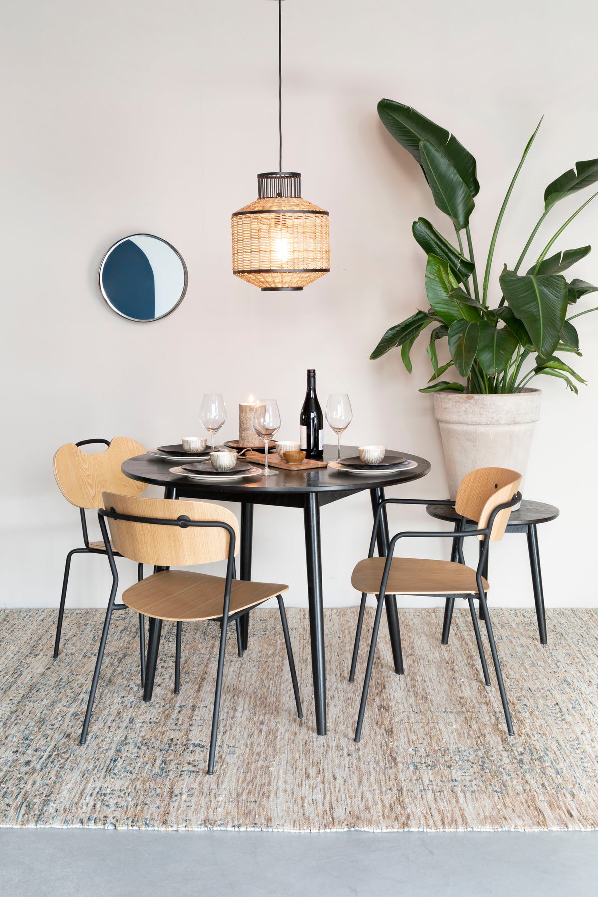 Tafel Fabio 100'  Zwart
