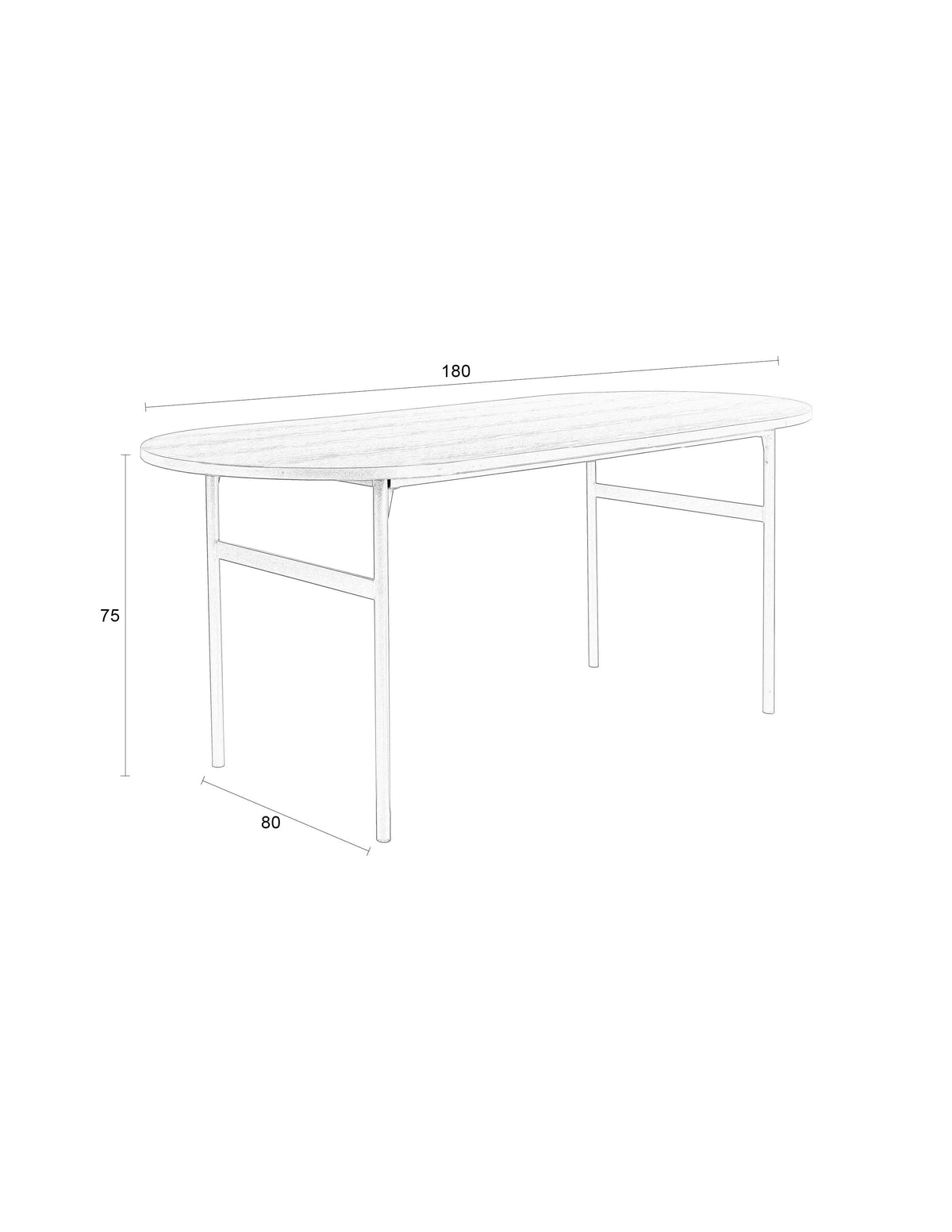 Tafel Marcio  Zwart