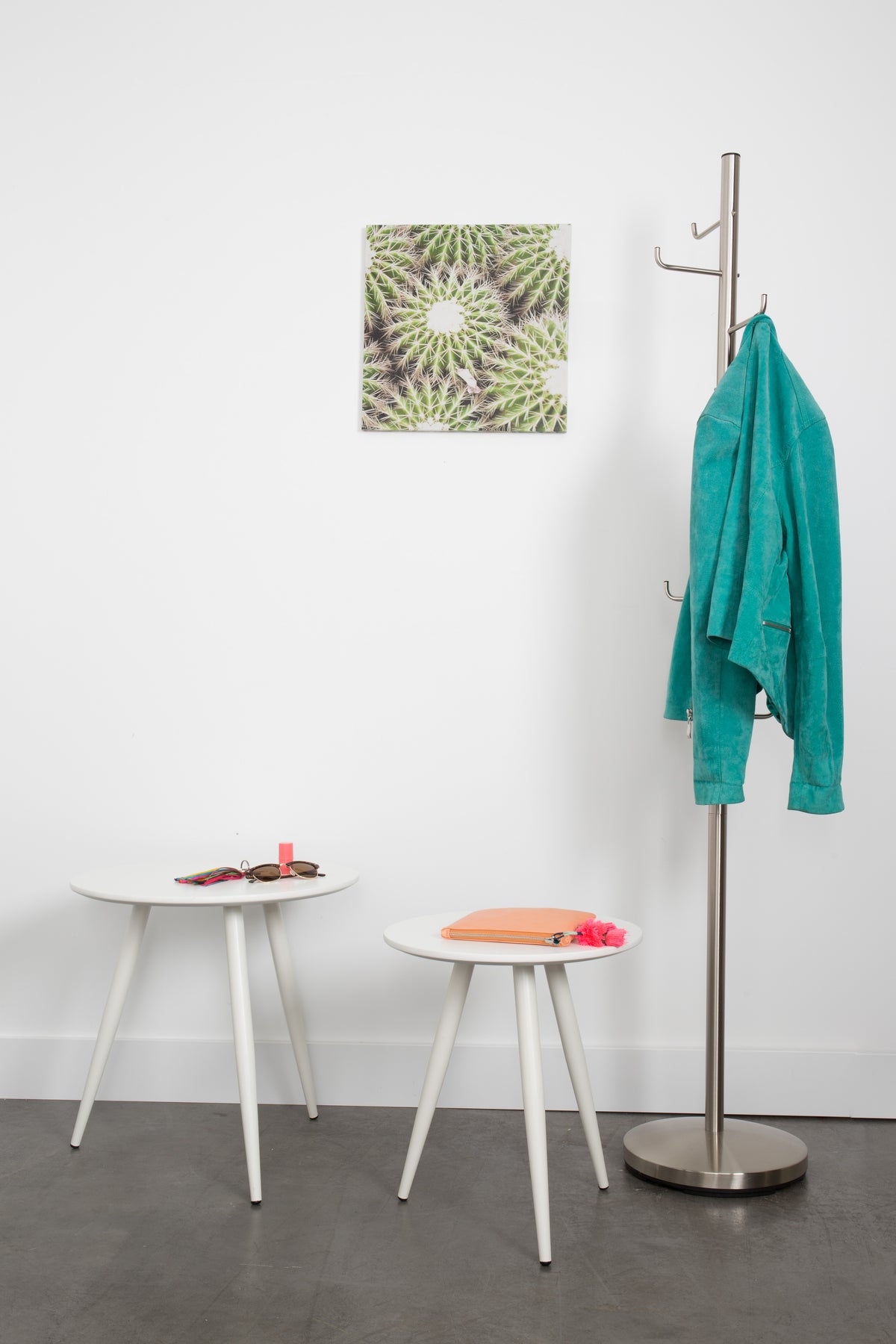 Bijzettafel Daven  Wit   Set Van 2