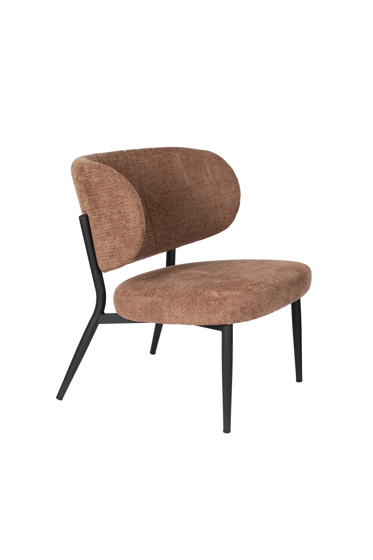 Fauteuil Sanne  Oranje  Grijs