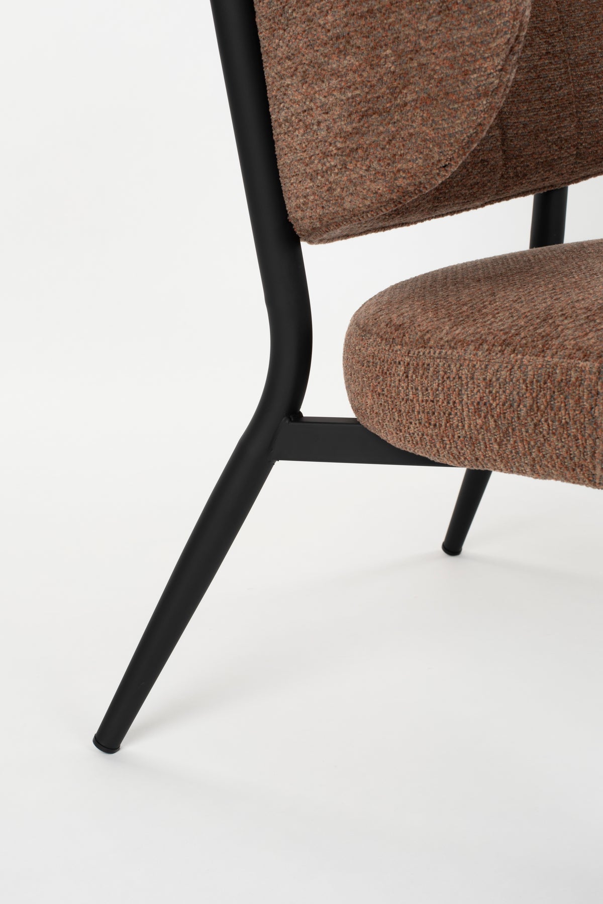 Fauteuil Sanne  Oranje  Grijs