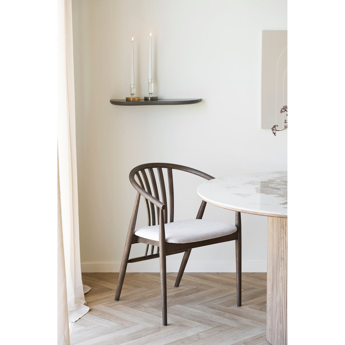 Botta Wandplank - bruin 57x19x2,5 cm