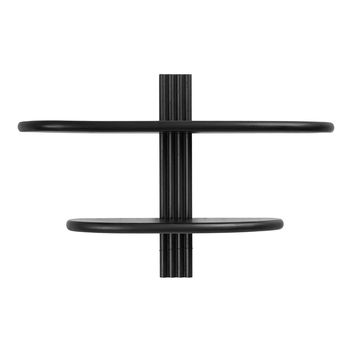 Aliano Wandplank - eiken, zwart 65 x 17,5 x 42,5 cm