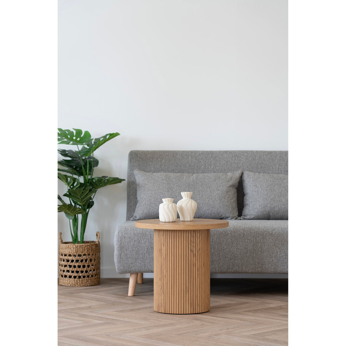 Vaas - van keramiek, wit (set van 2)