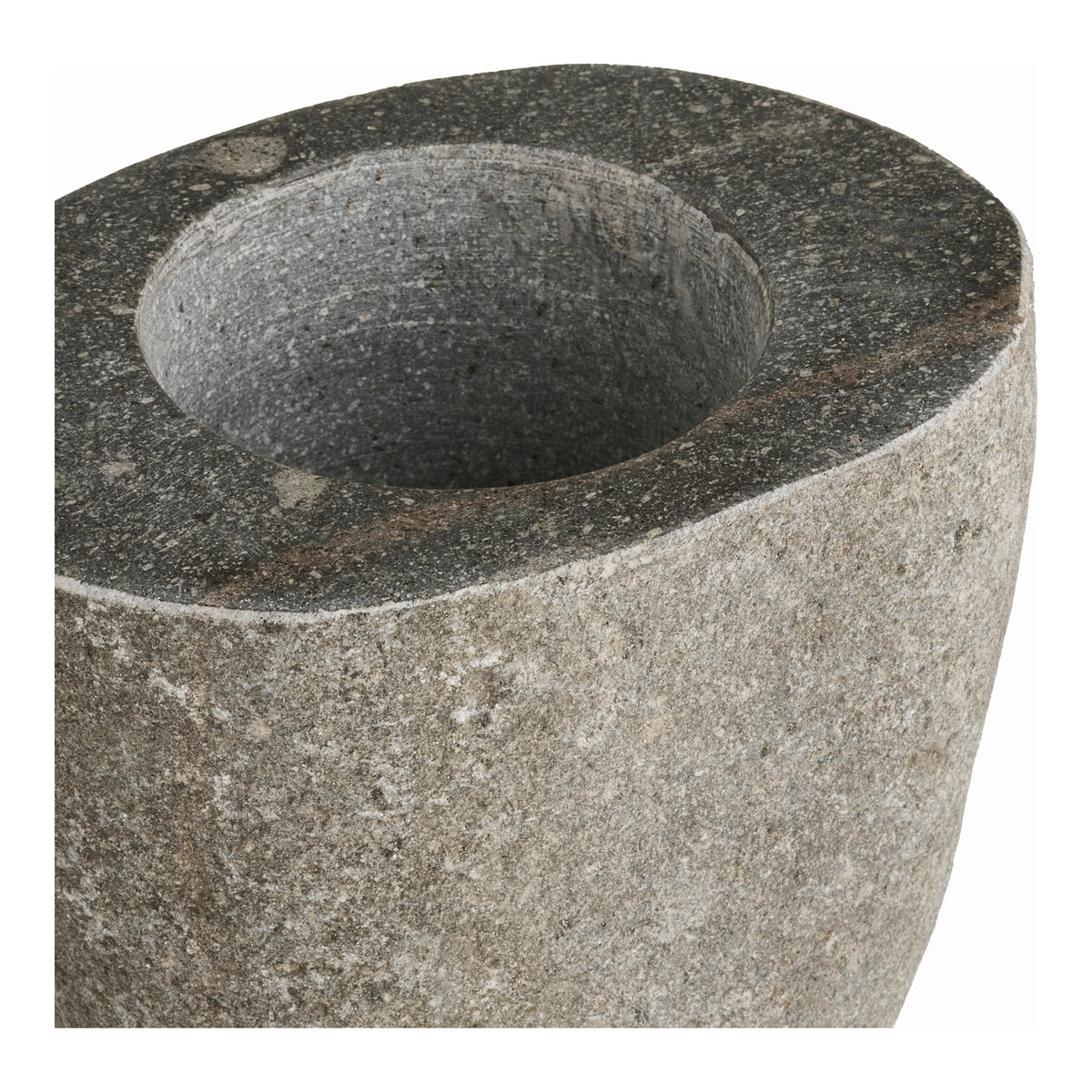 Gara Opbergpot - riviersteen, naturel 9x10,5x10 cm