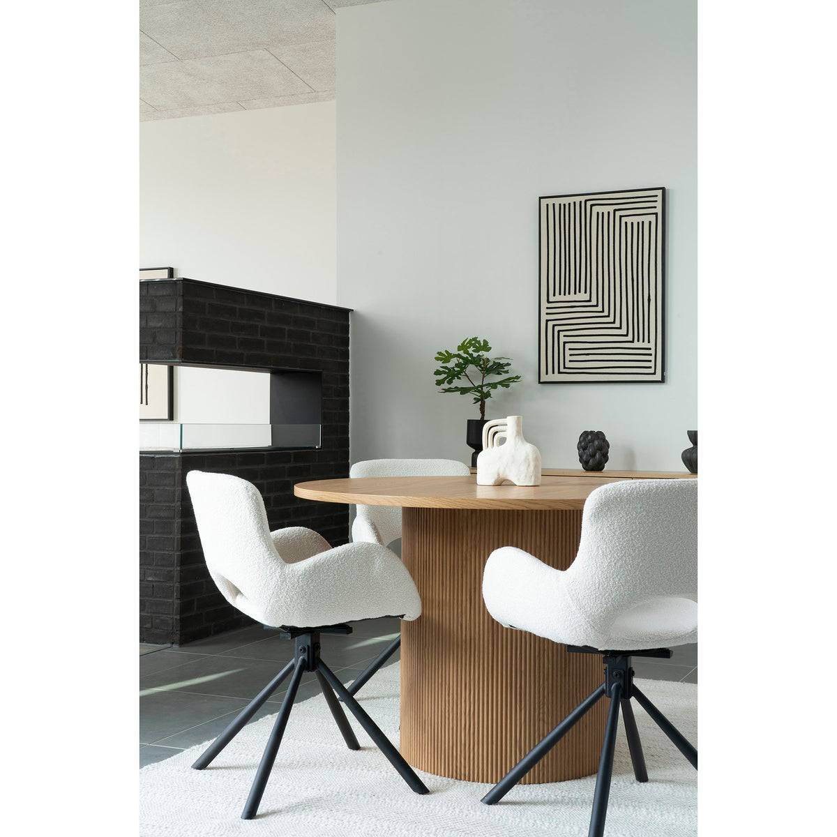 Lipari Canvas Print- zwart/beige, 60x90 cm