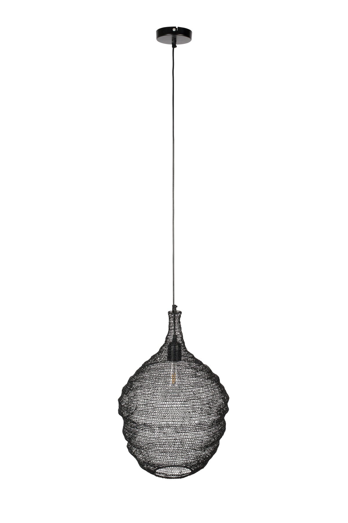 Hanglamp Lena M  Zwart
