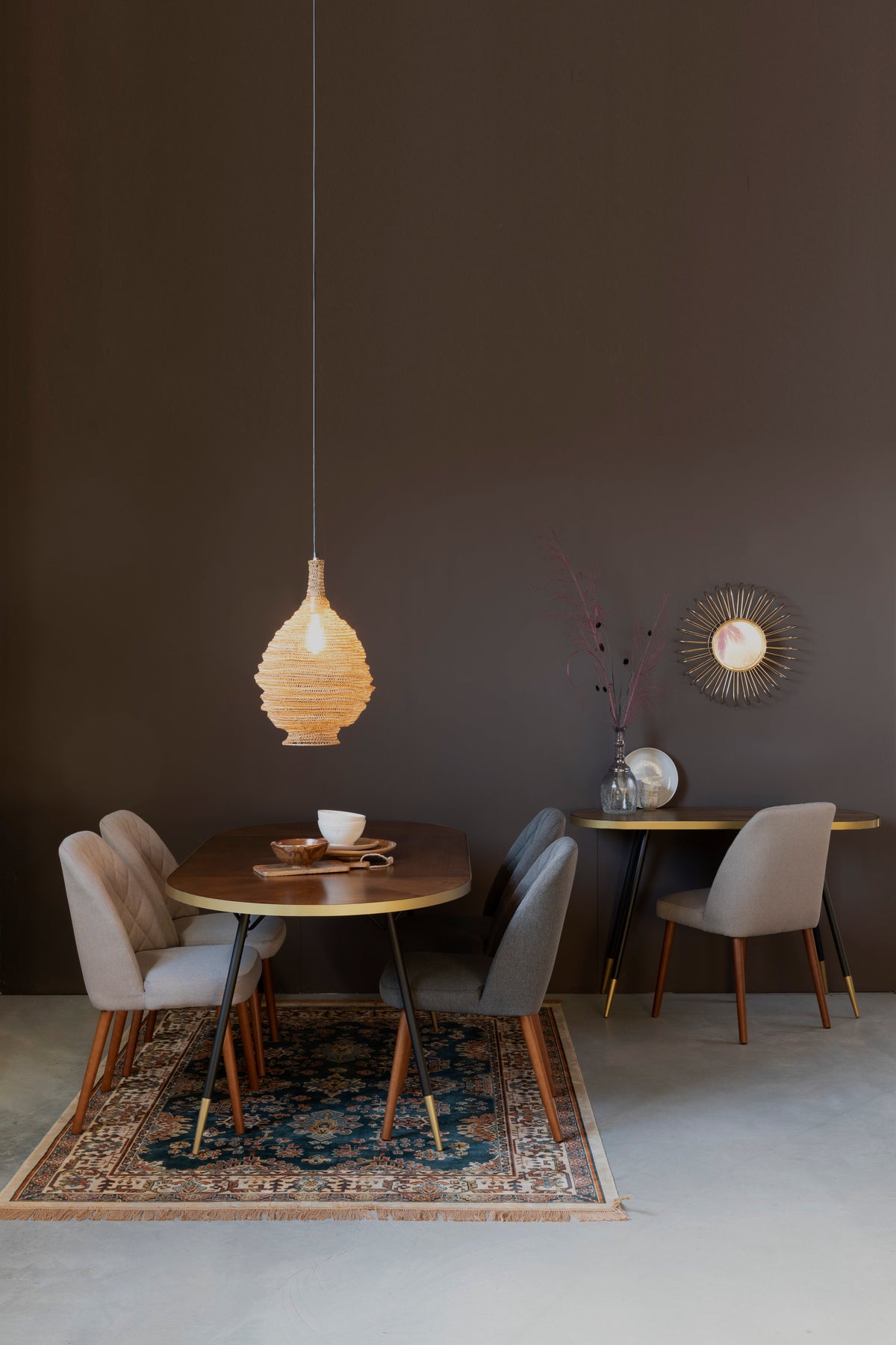 Hanglamp Lena M  Messing