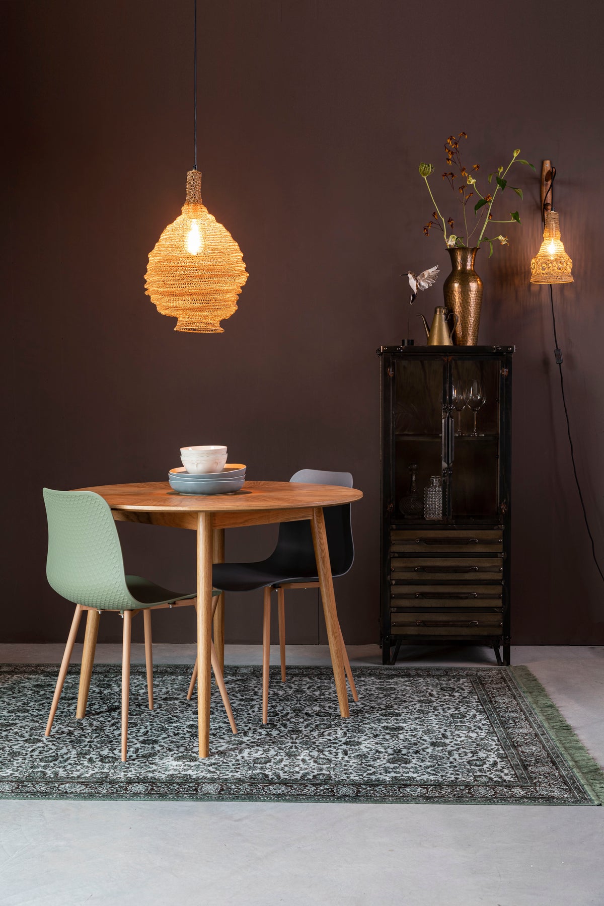 Hanglamp Lena M  Messing