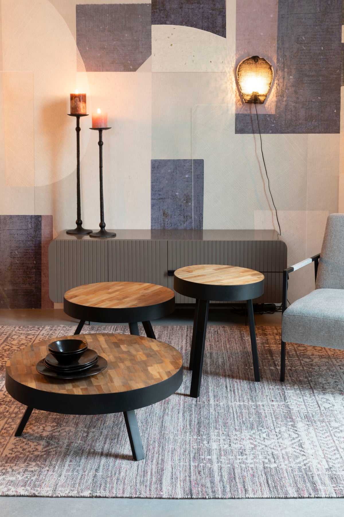 Wandlamp Lea  Zwart