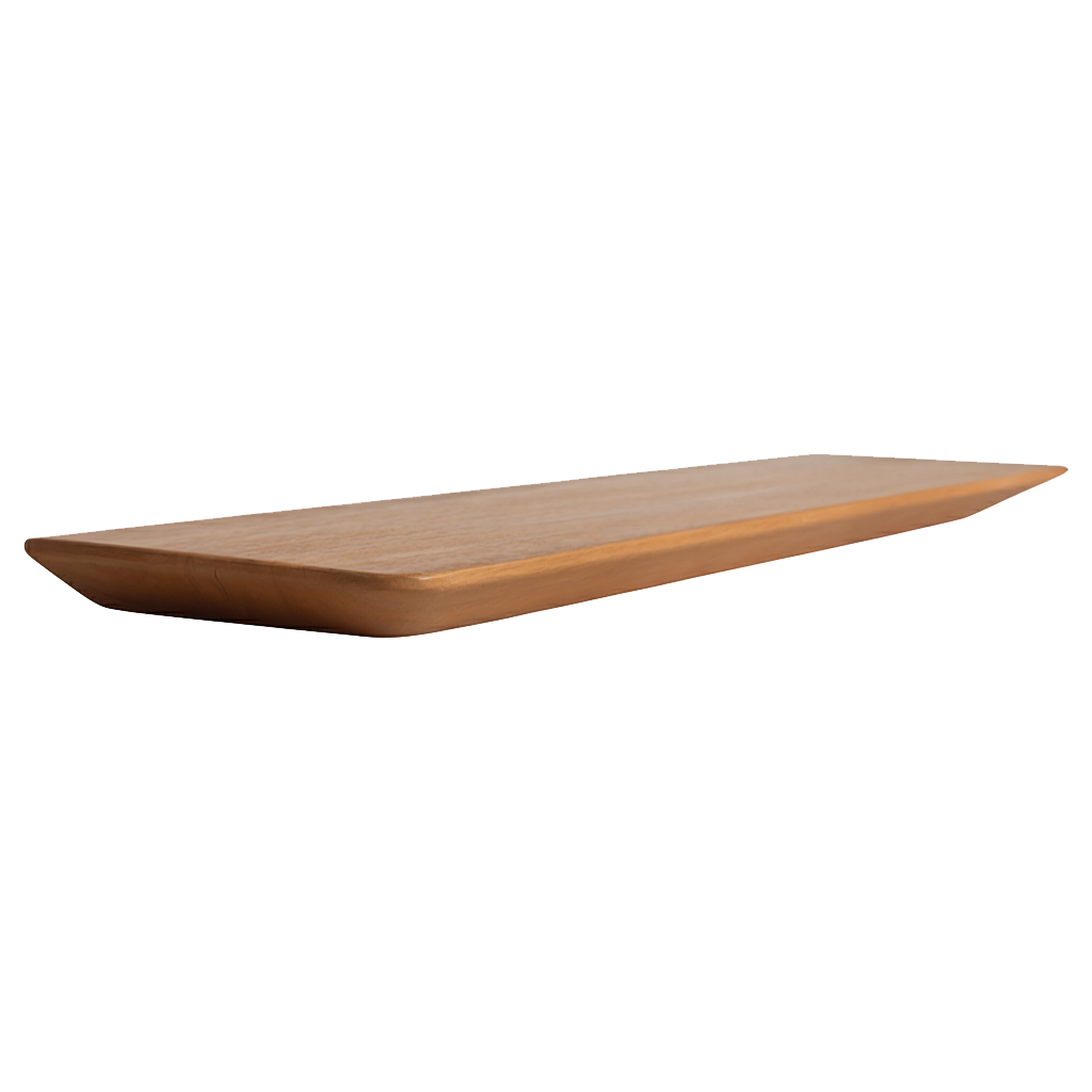 Craftsman teakhouten wandplank - 90 cm