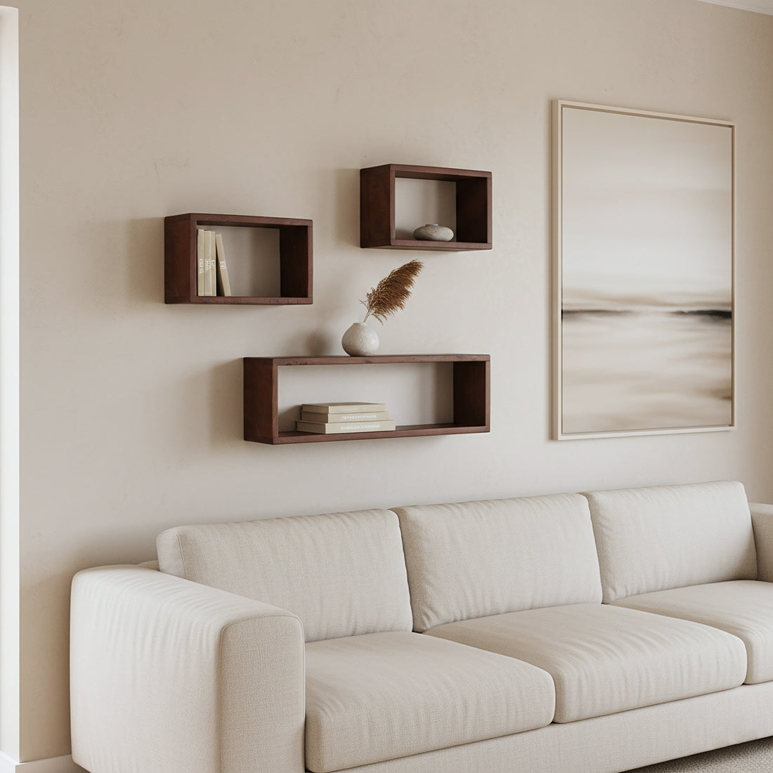 Factory Wandplank Doos - FSC-gerecycled hout - 70 x 15 x 22 cm
