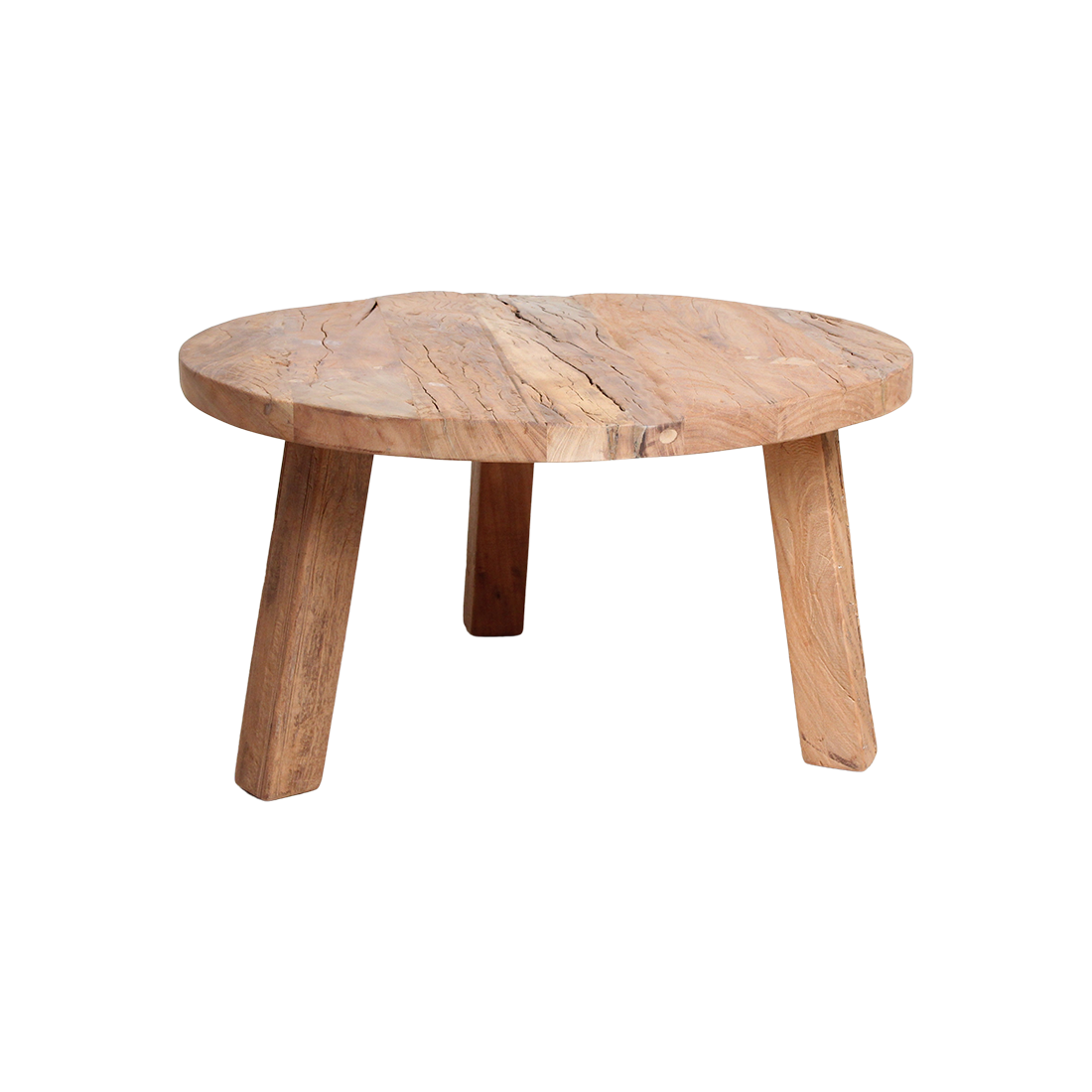 Farmwood ronde salontafel - van FSC-gecertificeerd gerecycled hout - Ø 70 x 38 cm