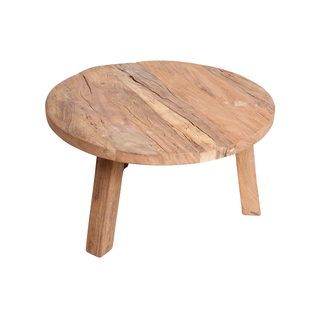 Farmwood ronde salontafel - van FSC-gecertificeerd gerecycled hout - Ø 70 x 38 cm