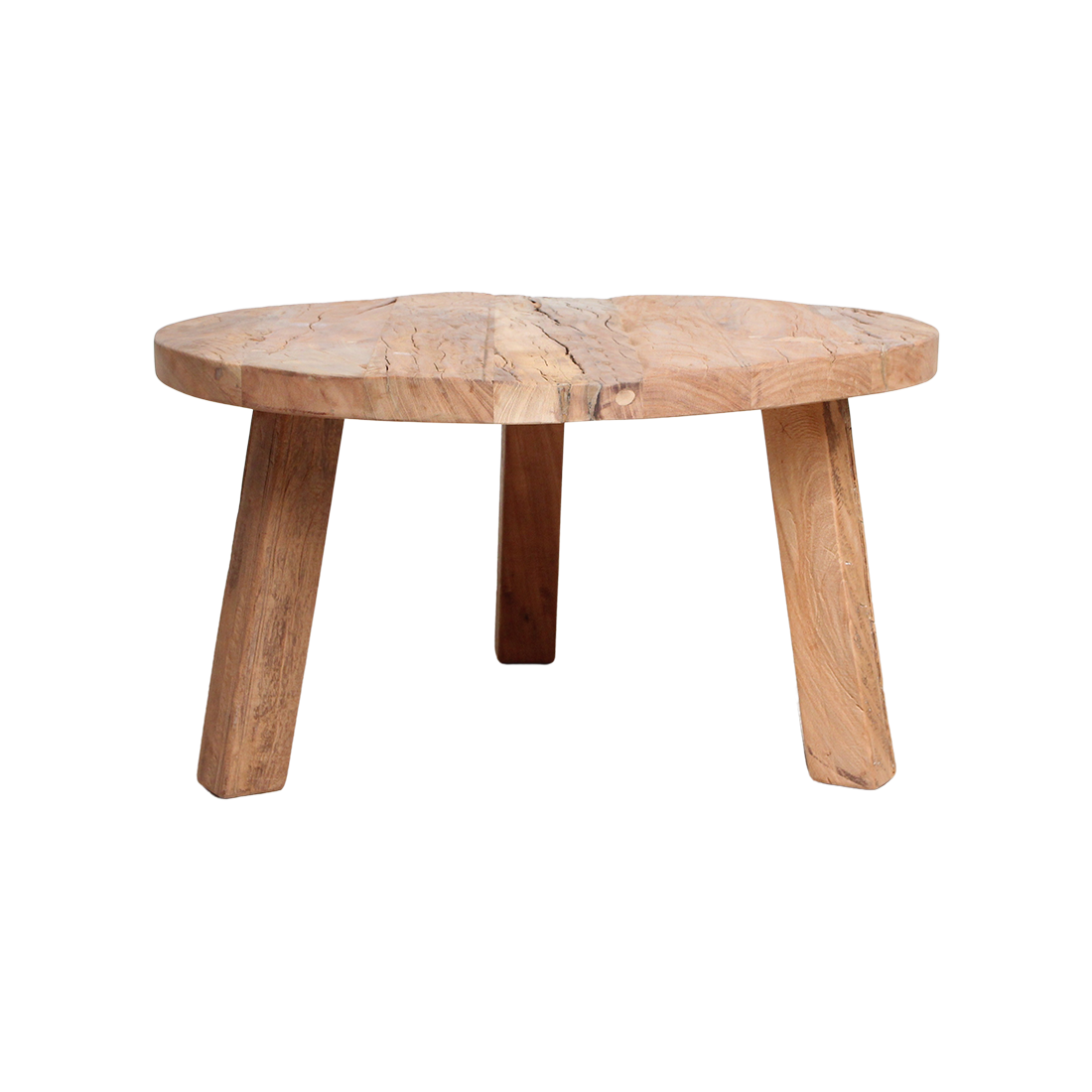 Farmwood ronde salontafel - van FSC-gecertificeerd gerecycled hout - Ø 70 x 38 cm