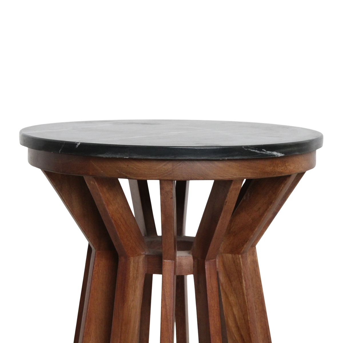 Sabah marmeren bijzettafel - zwart