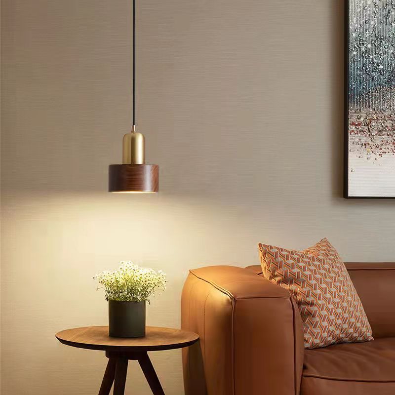 Claroo™ Marlow Walnoot Houten Plafondlamp